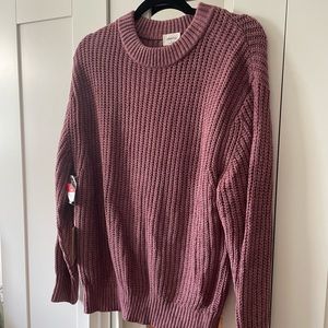 Aritzia essential frosted plum purple sweater